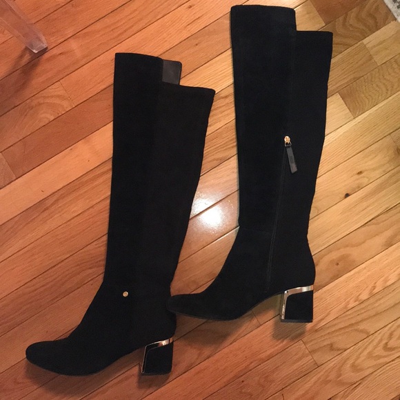 dkny suede boots